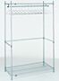 Support frame shown with corner posts, shelf and hanger tube. Product details may differ.  |  2650-28 displayed