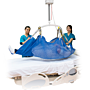 Compatible with GoLift patient handling systems, S-XL polyester and mesh slings reposition patients on the bed or transfer patients from stretchers