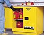 Undercounter Flammable safety cabinets by Justrite includes dual vents with flame arresters located in the back  |  1619-95 displayed