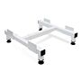 Small 4"H powder-coated FFU base stand with adjustable leveling feet  |  6605-60-S displayed