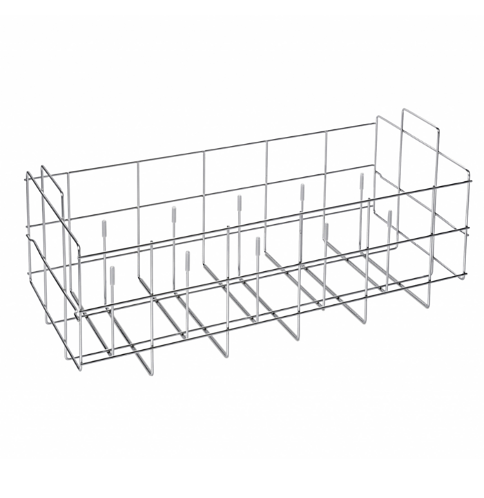 Labconco 304 stainless steel 10-pin Labware Insert #4401501 for inverted wider-mouth flasks and beakers used with standard and spindle racks | 6927-58 displayed