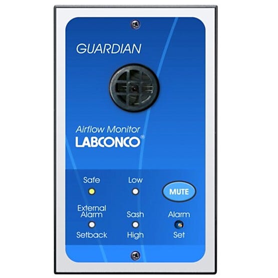 100-115V Guardian Digital Airflow Monitor with a 30 to 250 fpm by Labconco for use with Protector Premiere, XStream and XL fume hoods  |  3646-96 displayed