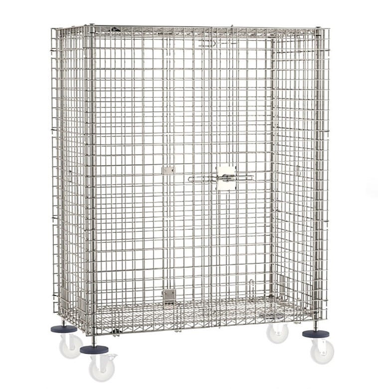 Designed for facilities that need storage to flex with them, this shelving unit transitions seamlessly from stationary to mobile with optional casters  |  2650-65 displayed