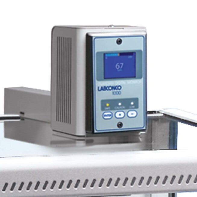 Labconco 115V Guardian Digital Airflow Monitor with Epoxy Coated Steel #3908800 for Protector Hoods, Ventilation Stations and Xpert Enclosures  |  3646-45 displayed