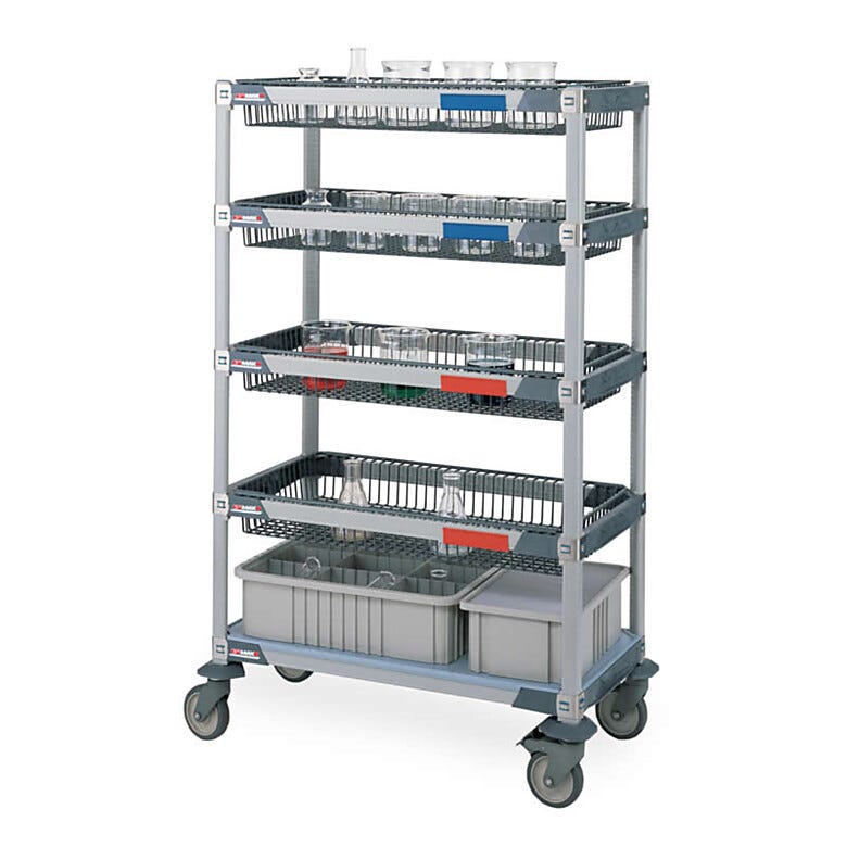 MetroMax i Microban Glassware Cart with 4 baskets (order glassware and containers separately) | 1533-22 displayed