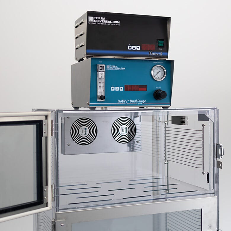 The Humiccator upgrade achieves precise humidity control  |  9081-04 displayed