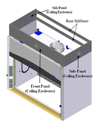 Three-sided Ceiling Enclosure Kit for Labconco Hoods  |  3648-56 displayed