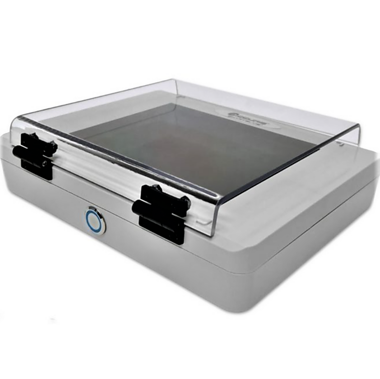 MyView E3100 Transilluminator by Accuris with 302 nm, four 6W UV bulbs, a 165 x 135 mm viewing surface and a UV blocking cover; compatible with SmartDoc