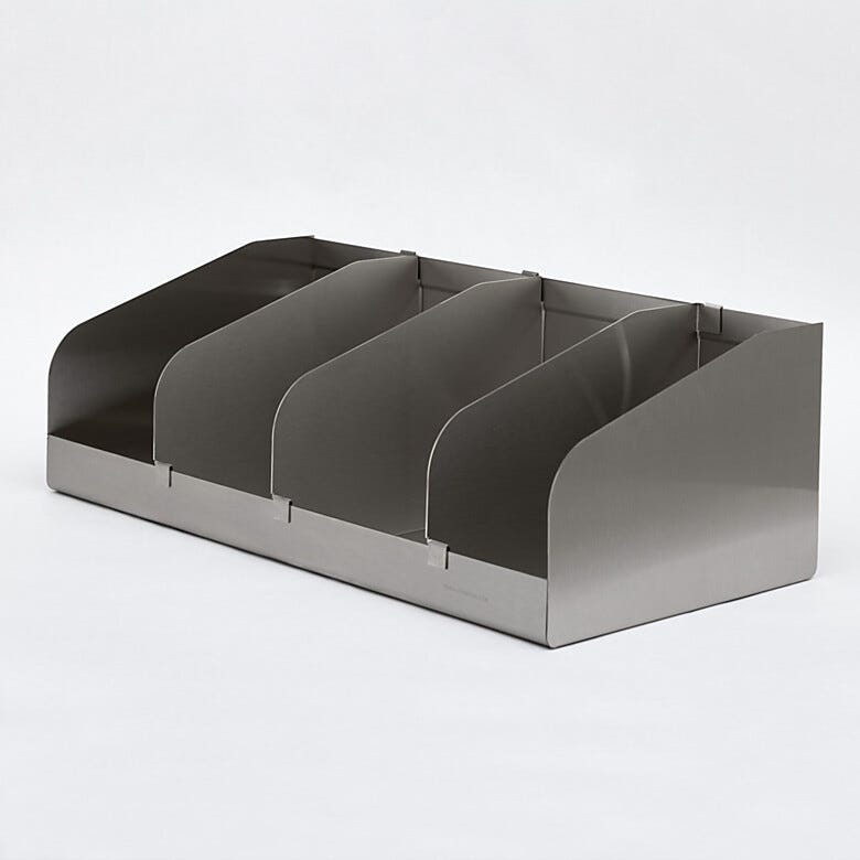 Wall-Mounted; Open BioSafe® Stainless Steel Modular Storage Unit; 24