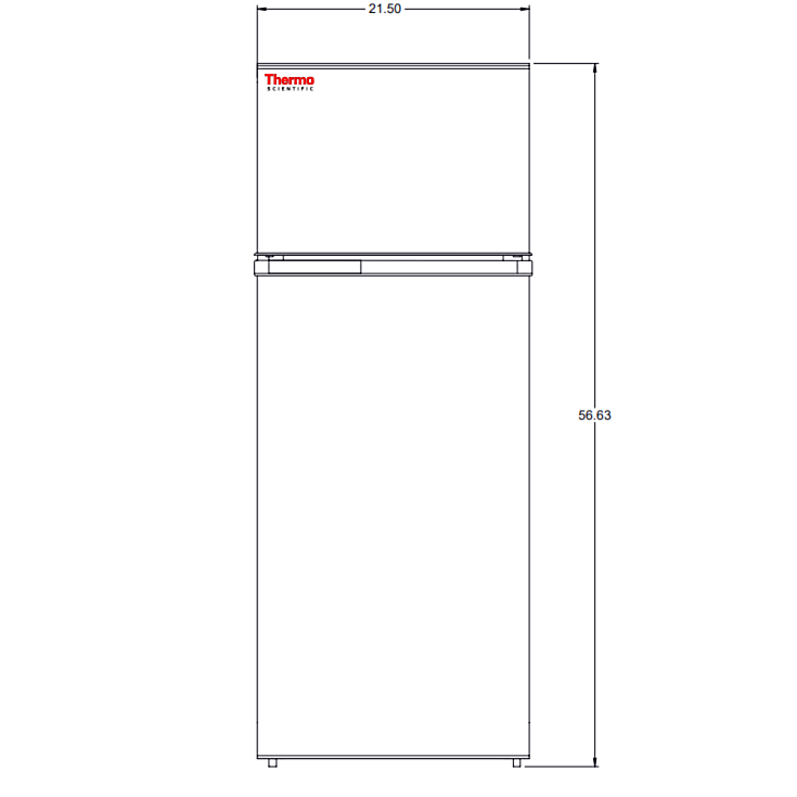 7.1 cu. ft. TSV07CPSA Combo Refrigerator/Freezer by Thermo Fisher Scientific; SNAP-Compliant model includes 3 adjustable shelves and 1 drawer  |  1720-08A displayed