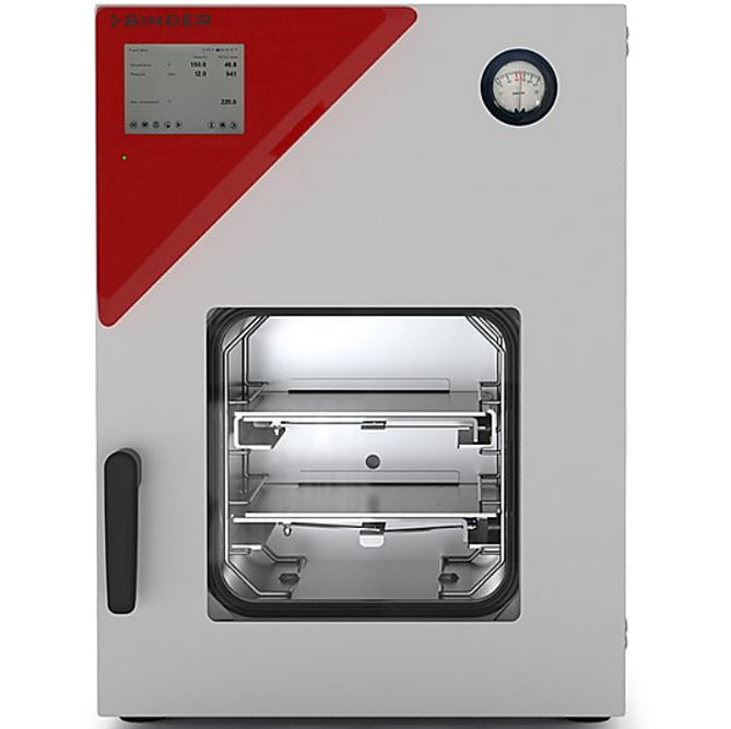 Explosion-proof 0.8 cu. ft. VDL-23 Vacuum Drying Chamber with ATEX-compliant safety feature ideal for drying flammable solvents; includes 2 expansion racks