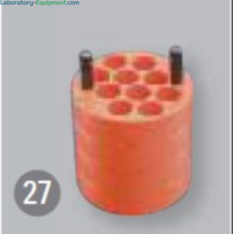 Adapters allow rotor to house bottles up to 250mL and tubes to 100 mL  |  1538-98 displayed