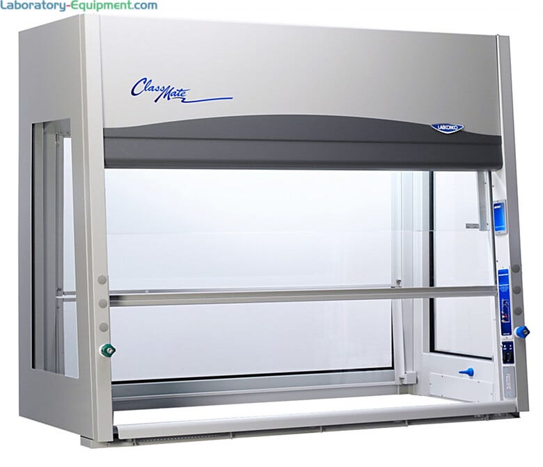 Protector ClassMate from Labconco features clear view panels along the sides, back and front for enchanced visibility  |  3645-05A displayed