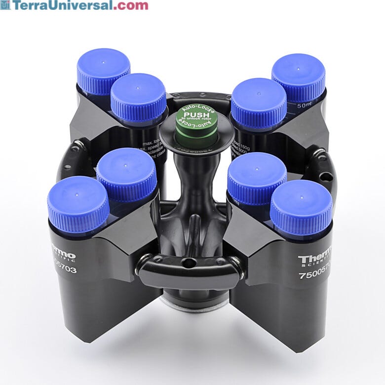 Allows all of the samples to swing outwards as the centrifuge is spun.  |  1717-07 displayed
