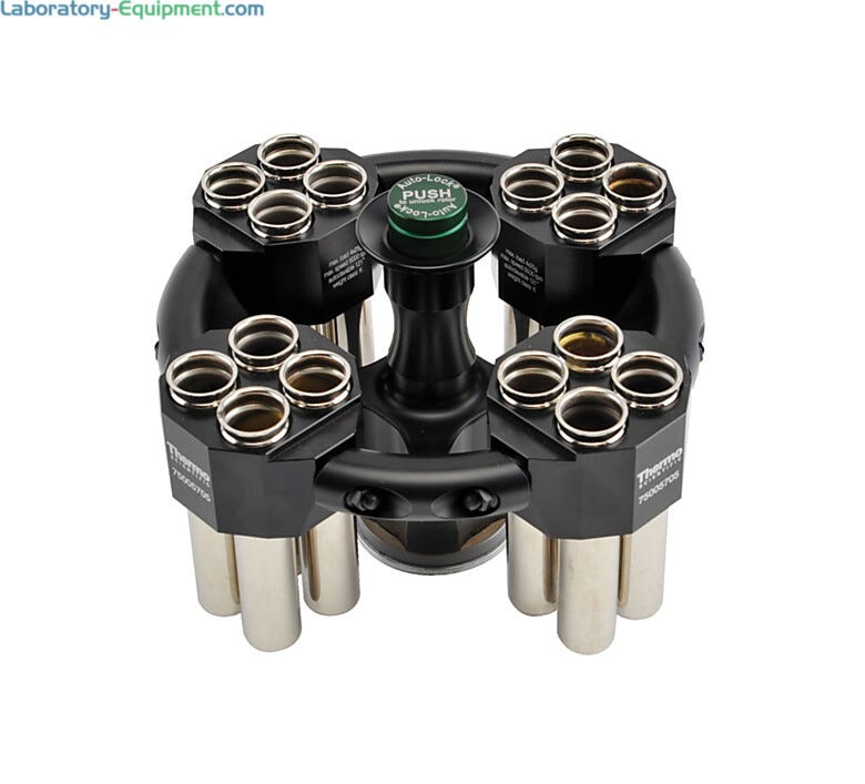Allows all of the samples to swing outwards as the centrifuge is spun.  |  1717-11 displayed