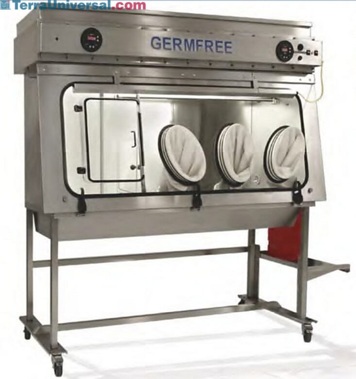 VersaFlow™ Benchtop Laminar Flow Glovebox meets USP-797 requirements for sterile compounding(shown with three glove ports)  |  5607-20 displayed