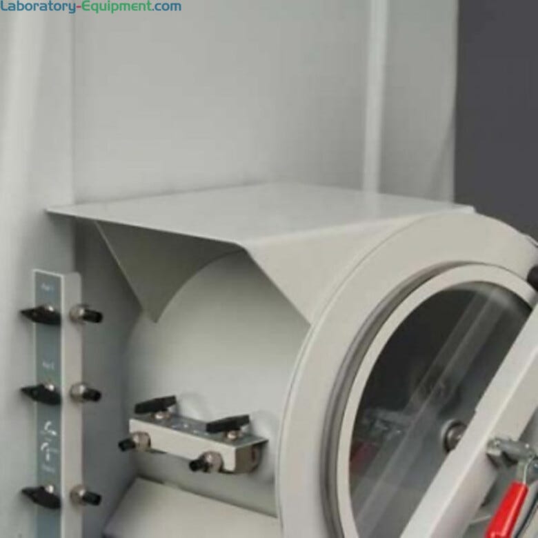 Shelf mounts to top of transfer chamber to maximize exterior work area. | 3643-64 displayed