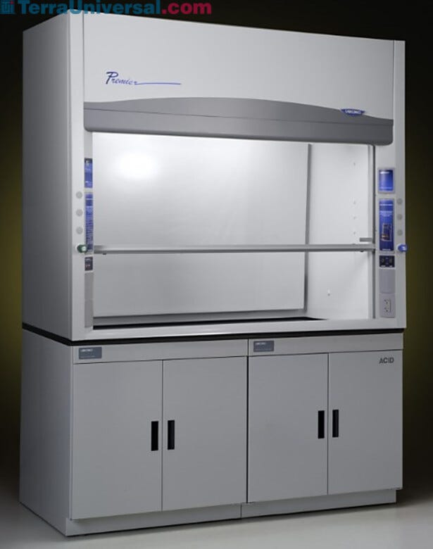 Shown: 6' Protector Premier Ductless Fume' Hood with optional service fixtures | 3649-33 displayed