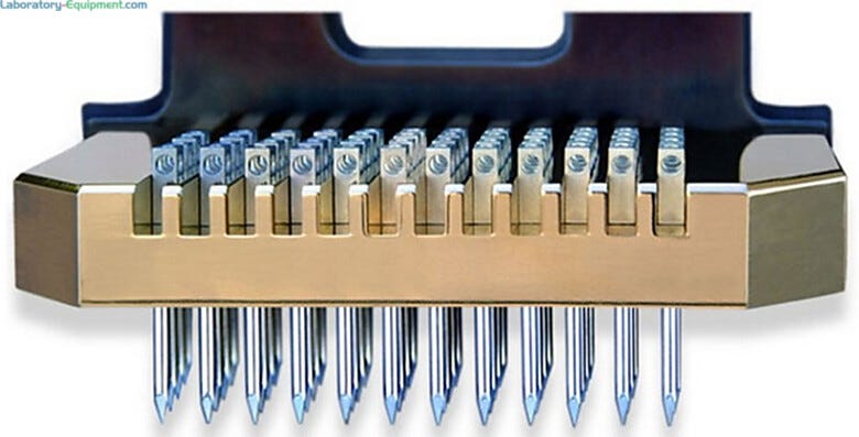 Allows faster printing with small Pin sizes and printing on delicate membrane and gel surfaces  |  3032-85 displayed