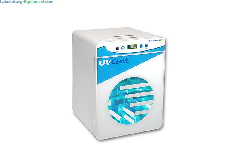 UVClave™ ultraviolet chamber includes UV-C bulbs on both top and bottom of the chamber allowing 360° exposure.