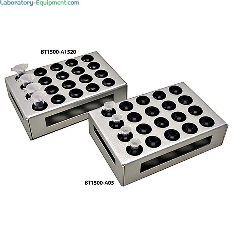 Optional Adapter, 20 x 0.5 ml for Benchmark Scientific microplate shakers, BT1500-A05  |  2823-96 displayed
