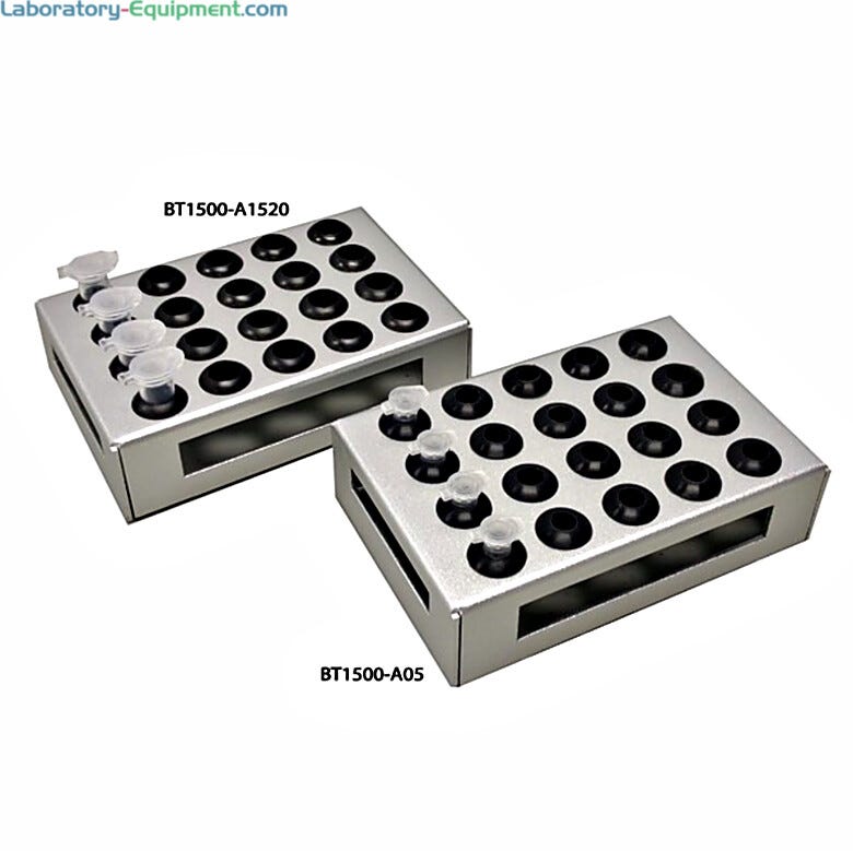 Optional Adapter, 20 x 1.5/2.0 ml for Benchmark Scientific microplate shakers, BT1500-A1520  |  2823-95 displayed