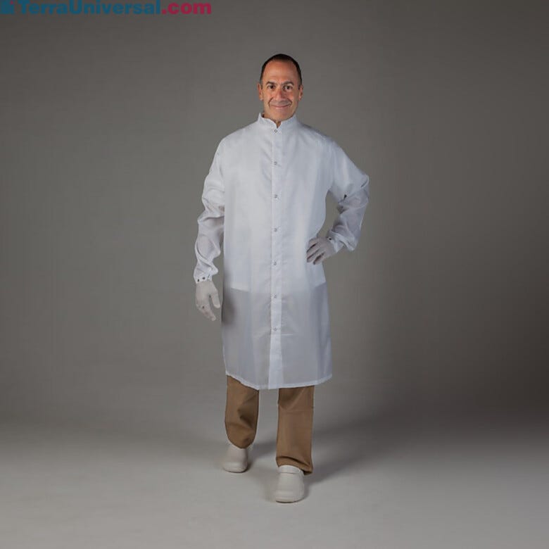 Cleanroom taffeta frock from Uniform Technology