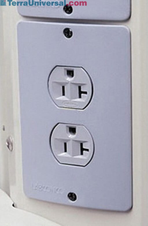Duplex electrical receptacle for basic laboratory hood, 115V, 20A  |  3646-12 displayed