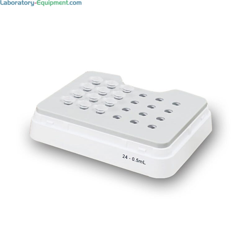 Block, 24x0.5ml (2,000 rpm) for temperature control from 0 to 105°C for use with MultiTherm Touch Shaker; compatible with optional H  |  5323-61 displayed