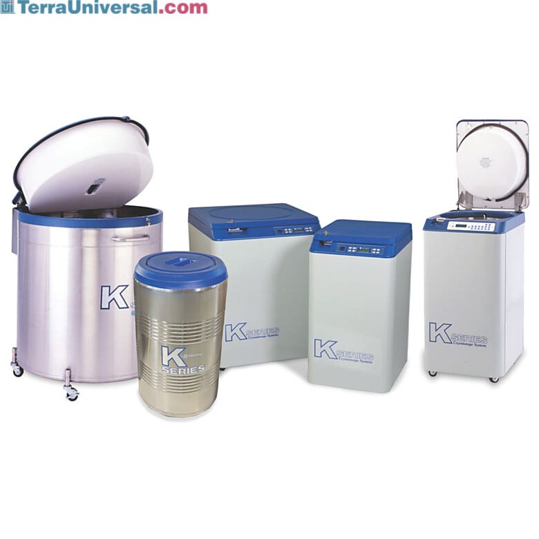 TW K Series 3K model with a 48L LN2 capacity and a 38K model with a 590L capacity feature intuitive touch controls and digital controller on 38K model