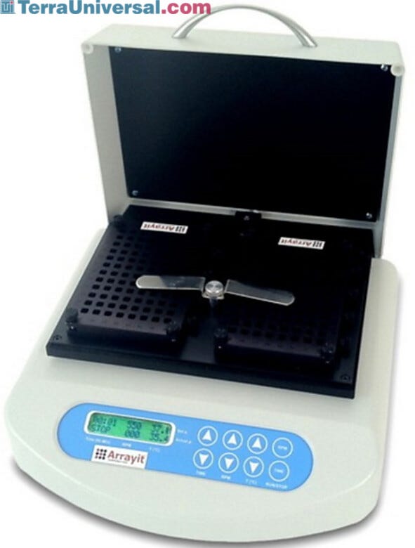 Two-Plate Array Plate Multi-Well Microarray Hybridization Station for microplate cassettes and well configurations | 3031-42-2 displayed