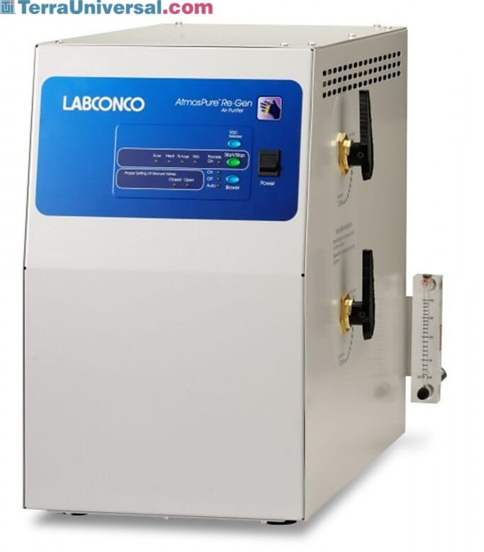 Maintains ultrapure inert atmosphere, with low oxygen and mositure ppm levels, in controlled atmosphere glove boxes | 3644-18 displayed