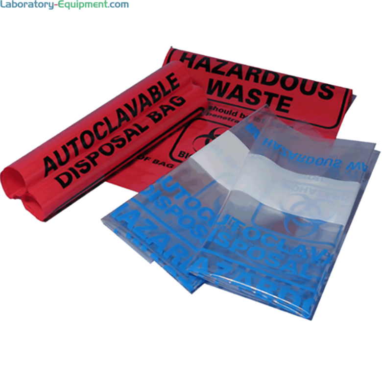 Leak-resistant, high temperature autoclavable bags by MTC Bio with seamless bottoms withstand temperatures up to 136˚C, and conforms to OSHA standards  |  5705-PP-11 displayed