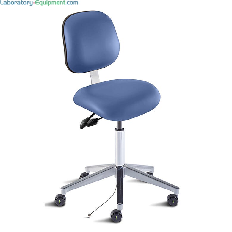 Biofit Elite Series Blue High Bench Chair, Ergonomic, 22