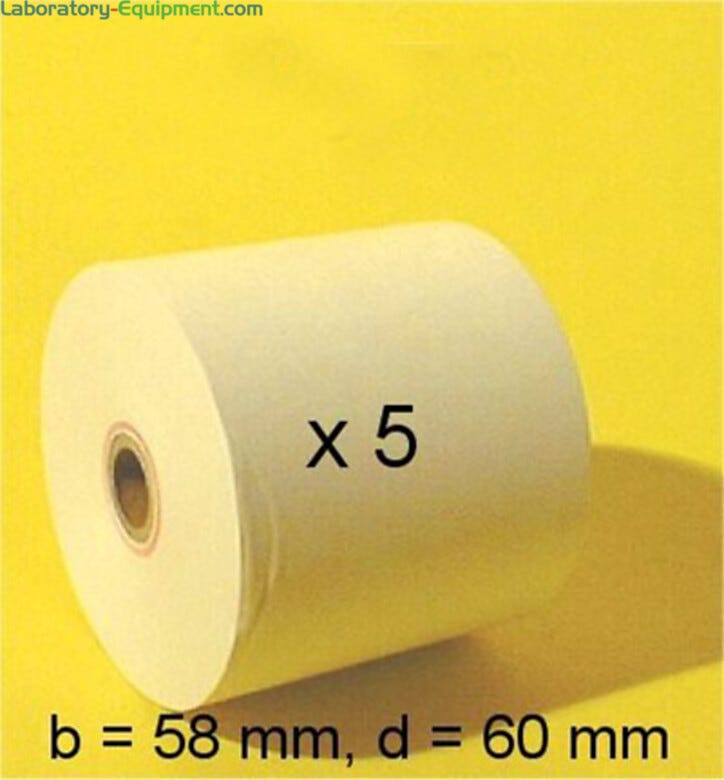 Cleanroom printer paper roll used with Sartorius printers, 5 rolls at 50m each  |  5701-78 displayed