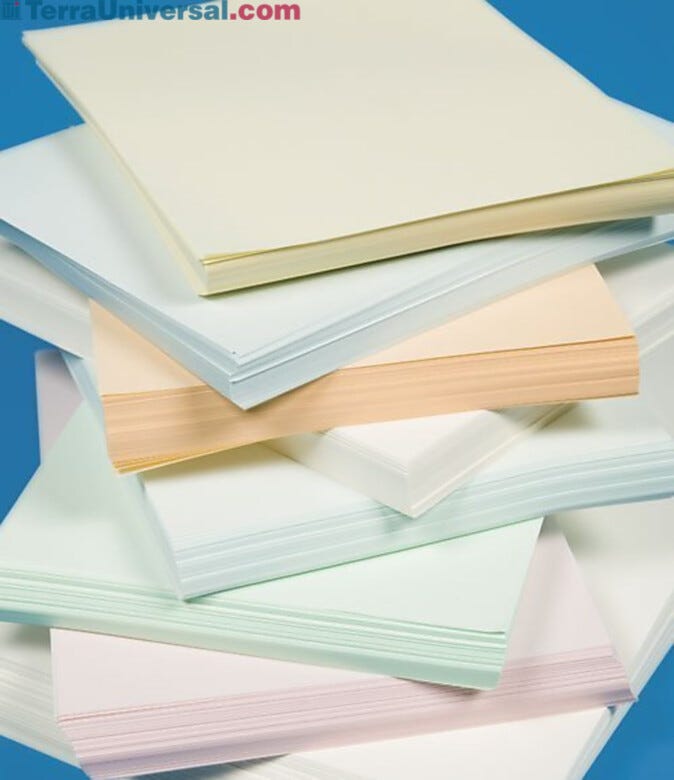 Cleanroom paper is specially formulated to minimize particle shedding; available in white, 8.5