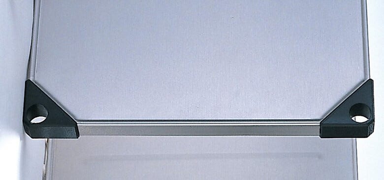 Solid stainless steel shelf. Product details may differ.  |  1301-00 displayed