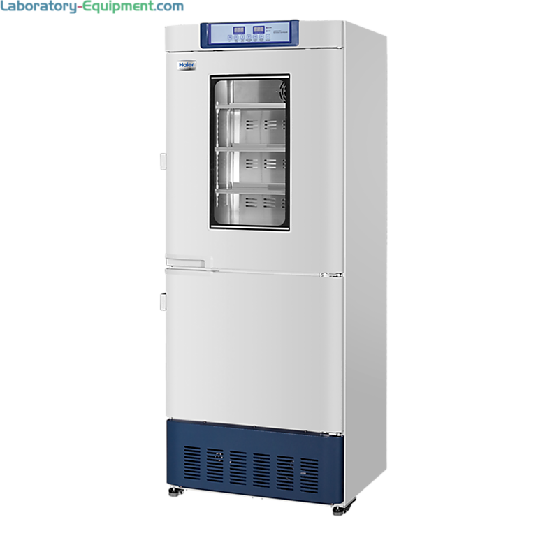 Model HYCD-282A has a capacity of 6.5 cu. ft. (refrigerator) and 3.4 cu. ft. (freezer) includes shelves and drawers  |  1720-92 displayed