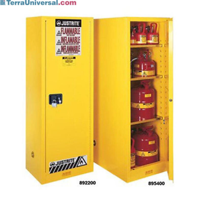 Sure-Grip EX deep SlimLine safety cabinets provides OSHA-, NFPA-compliant protection and containment of flammable materials  |  1618-21 displayed