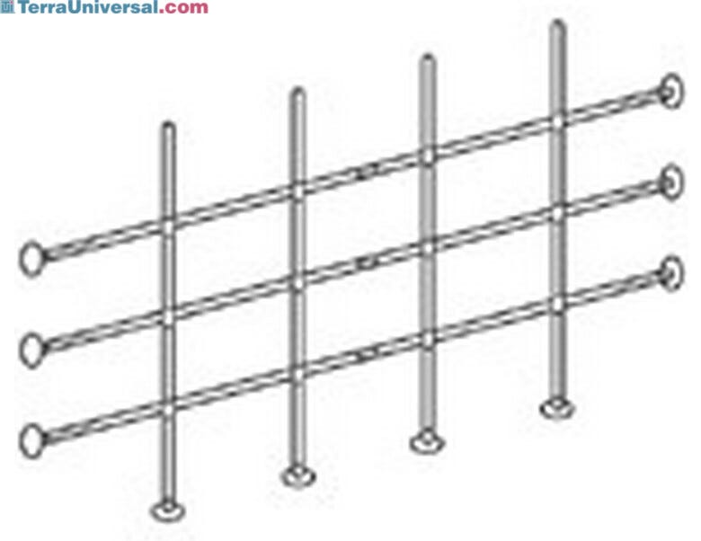 Kits include stainless steel rods, connectors, instruction sheet and drill template. | 3645-22 displayed