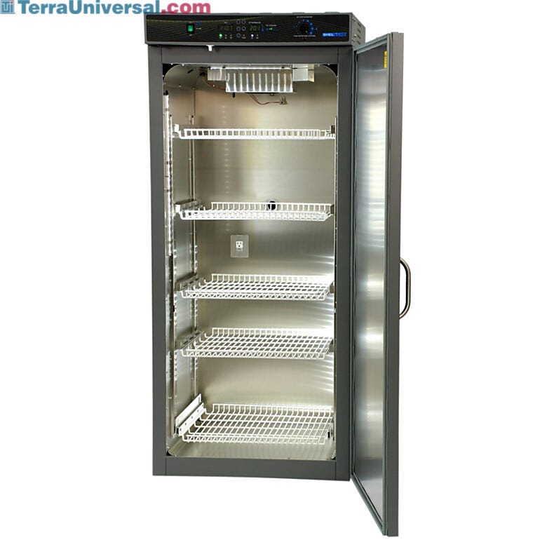 Free-standing Drosophila Incubator with mechanical convection includes 5 shelves | 3901-31 displayed