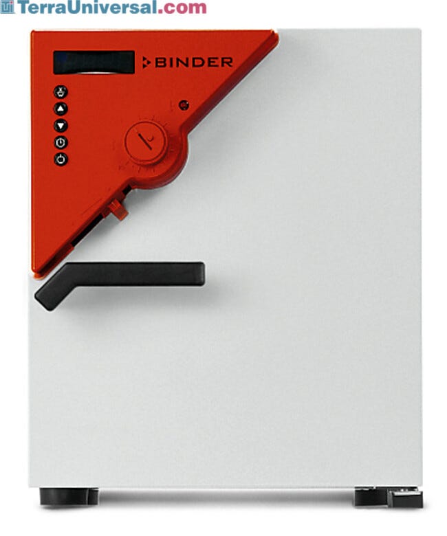 BINDER Class.Line Oven includes one manual door and 2 chrome-plated racks  |  1410-01 displayed