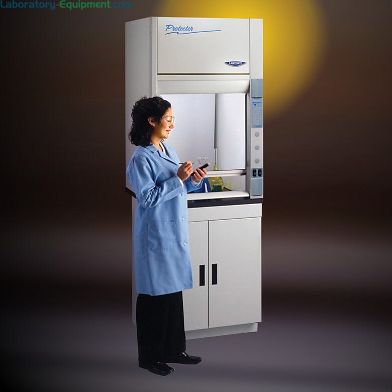 Fiberglass 30 Laboratory Fume Hoods are compact and provide ventilated work spaces | 3646-48 displayed