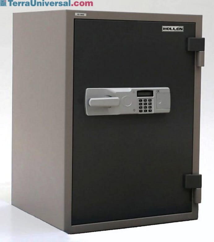 Fire-rated locking safe: 3.61 cubic foot capacity  |  6500-10 displayed