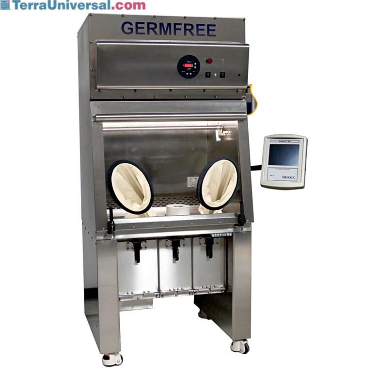 Germfree’s Radiopharmacy Compounding Aseptic Containment Isolators feature lead-shielding around the ISO 5 workspace | 5607-22 displayed