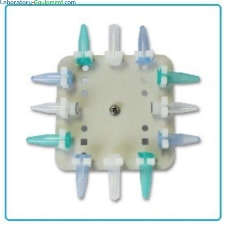 H1000-MR-T15H MAGic Clamp Tube Rack for 12 x 1.5/2.0ml tubes, horizontal by Benchmark Scientific compatible with MAGic Clamp platform for use with Incu-Shaker m  |  2823-27 displayed