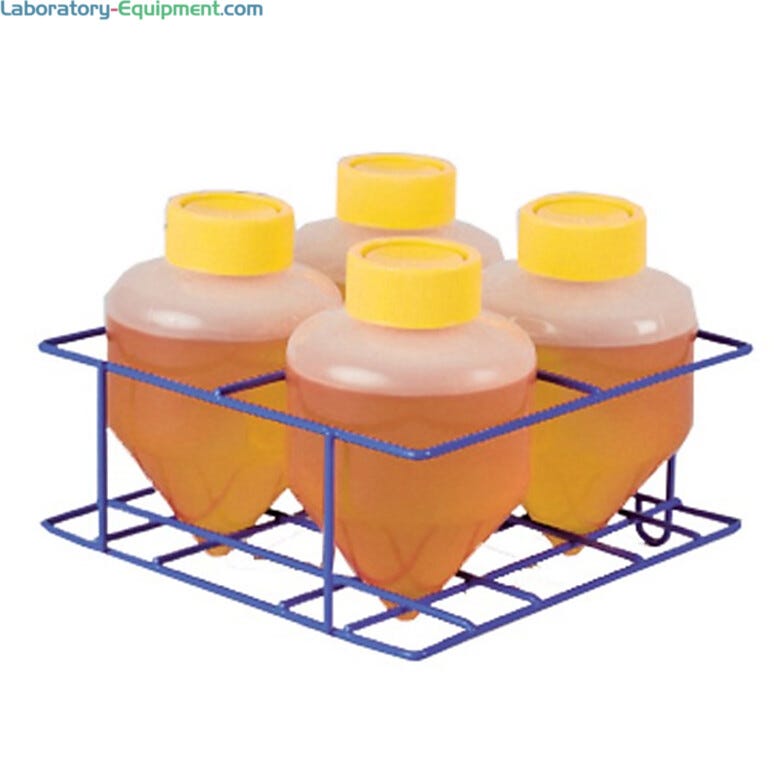 H1000-MR-T600 MAGic Clamp Tube Rack for 4 x 500 ml or 600 ml conical by Benchmark Scientific compatible with Incu-Shaker and Orbi-Shaker models  |  2823-06 displayed