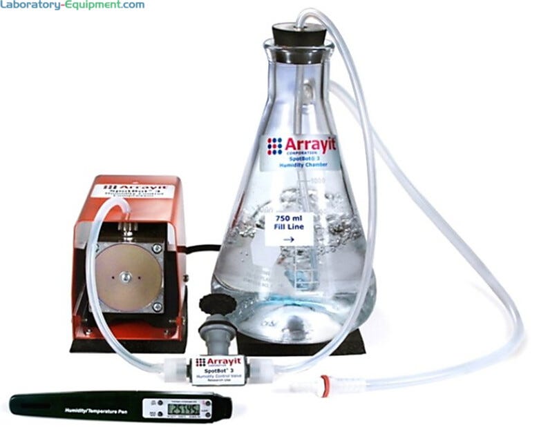 Allows humidification of the internal instrument chamber from ambient to 80% relative humidity  |  3031-15 displayed
