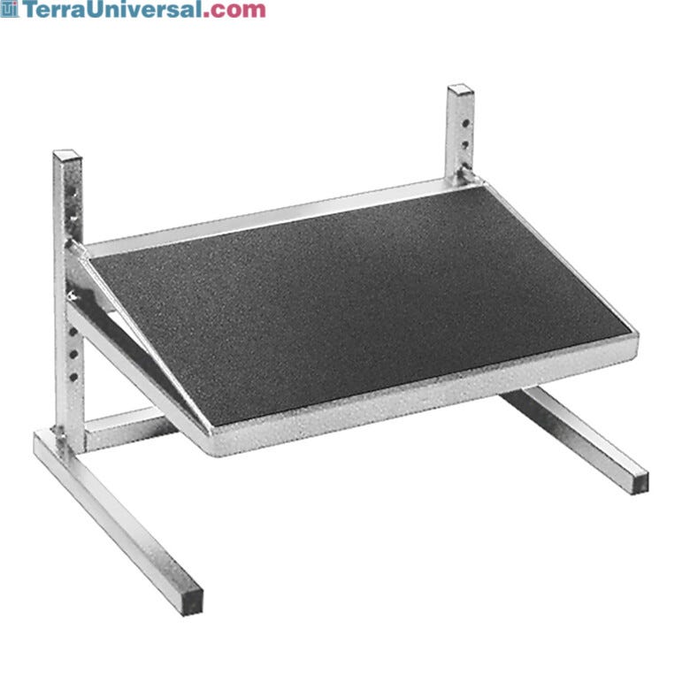 FS-1-C Ergonomic adjustable footrest, chrome-plated frame, and 10
