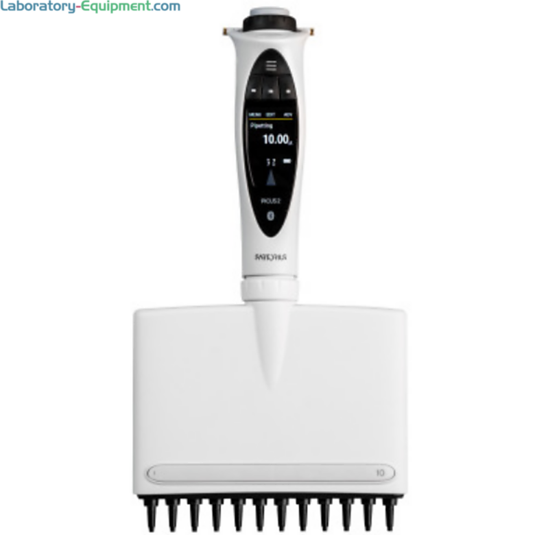 12-channel LH-747421 Picus 2 Electronic Pipette by Sartorius with a 0.2-10 µL volume range, an adjustment wheel, safety features and connectivity